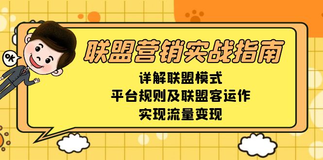 联盟营销实战指南，详解联盟模式、平台规则及联盟客运作，实现流量变现-氚客吧