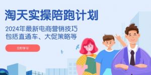 淘天实操陪跑计划，2024年最新电商营销技巧，包括直通车、大促策略等-氚客吧