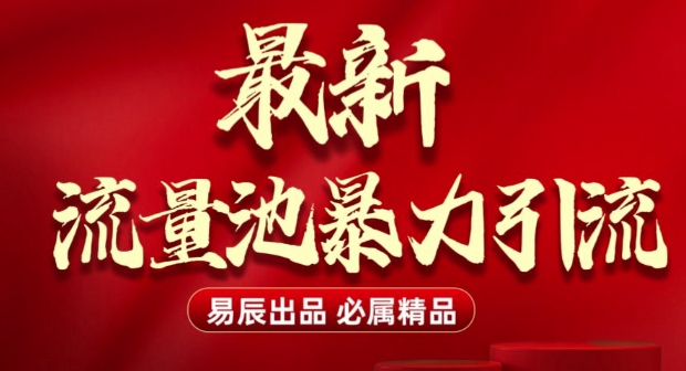 最新“流量池”无门槛暴力引流(全网首发)日引500+-氚客吧