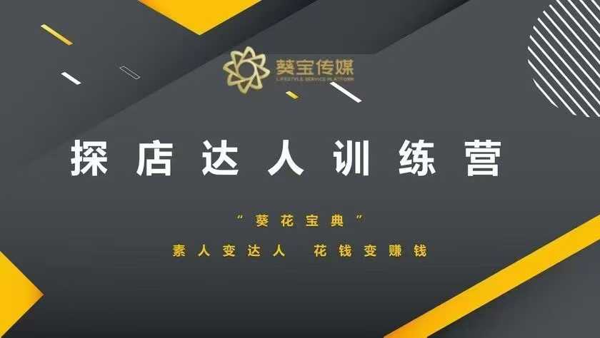 探店达人训练营，素人变达人，花钱变赚钱-氚客吧