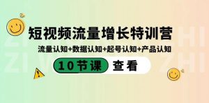 短视频流量增长特训营：流量认知+数据认知+起号认知+产品认知（10节课）-氚客吧