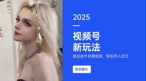 搬运老外奇葩视频，撸视频号分成计划收益，每天只需一小时，新手小白轻松月入过W-氚客吧