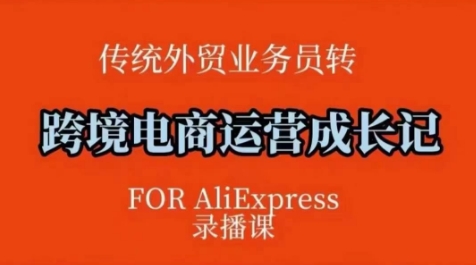 跨境电商速卖通运营课，​运营方法论+后台实操，逻辑清晰-氚客吧