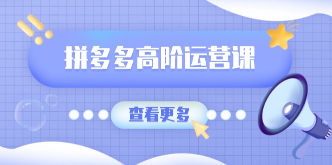 拼多多高阶运营课：极致群爆款玩法，轻付费无尽复制，打造单品爆款之路-氚客吧