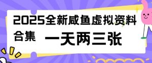 2025全新闲鱼虚拟资料项目合集，成本低，操作简单，一天两三张-氚客吧