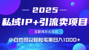 私域IP+引流卖项目，小白也可以做到轻松宅家日入1000+-氚客吧