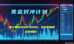 2025年最暴力项目“美金先登计划”最新最强对冲战法，每日实际收益1K-4K-氚客吧