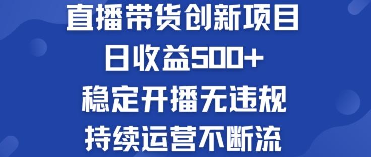 淘宝无人直播带货创新项目：日收益500+  稳定开播无违规  持续运营不断流【揭秘】-氚客吧