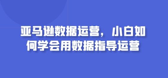 亚马逊数据运营，小白如何学会用数据指导运营-氚客吧