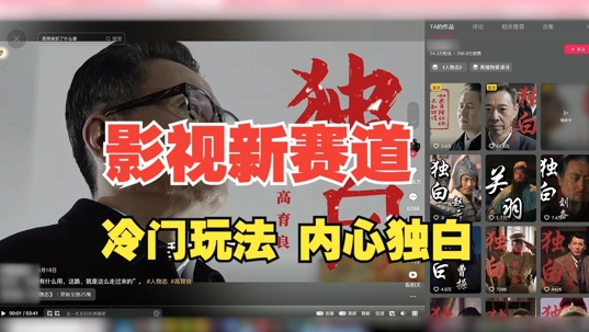 最新影视解说玩法，人物独白，30天涨粉24万+，全流程拆解【揭秘】-氚客吧