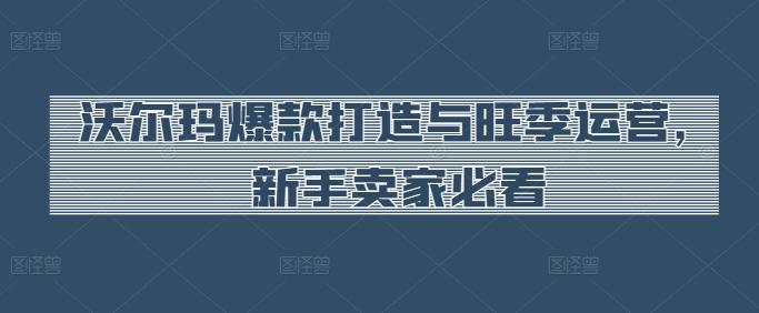 沃尔玛爆款打造与旺季运营，新手卖家必看-氚客吧