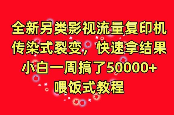 全新另类影视流量复印机，传染式裂变，快速拿结果，小白一周搞了50000+，喂饭式教程【揭秘】-氚客吧