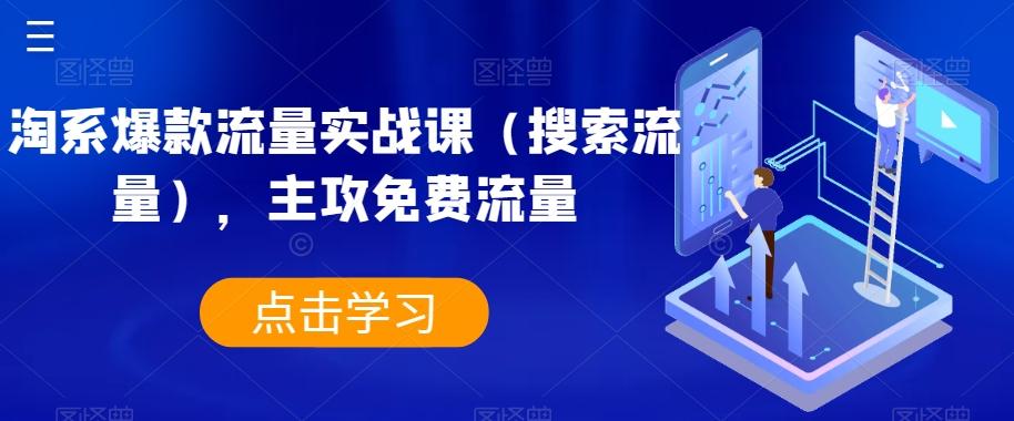 淘系爆款流量实战课（搜索流量），主攻免费流量-氚客吧
