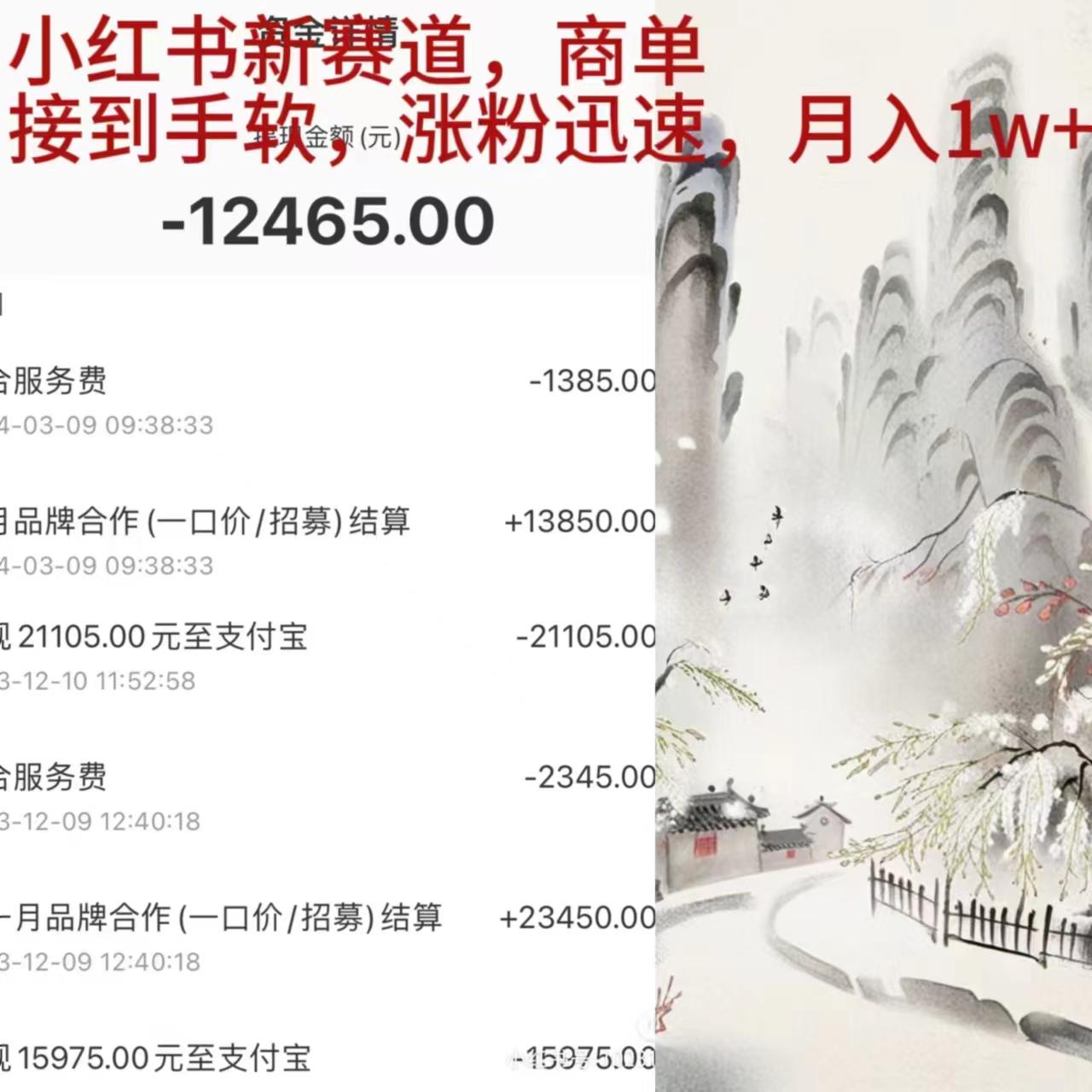(9476期)小红书新赛道，商单接到手软，涨粉迅速，月入1w+-氚客吧
