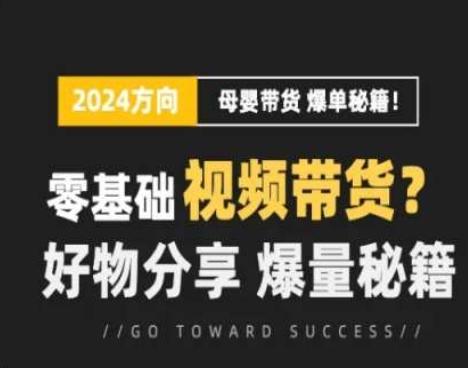 短视频母婴赛道实操流量训练营，零基础视频带货，好物分享，爆量秘籍-氚客吧