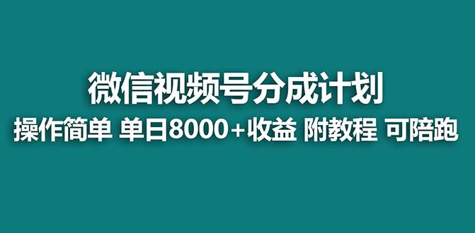 【蓝海项目】视频号分成计划最新玩法，单天收益8000+，附玩法教程，24年…-氚客吧