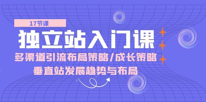 独立站 入门课：多渠道 引流布局策略/成长策略/垂直站发展趋势与布局-氚客吧