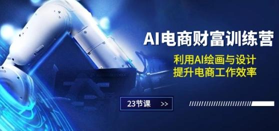 AI电商-财富训练营：利用AI绘画与设计，提升电商工作效率(23节课)-氚客吧