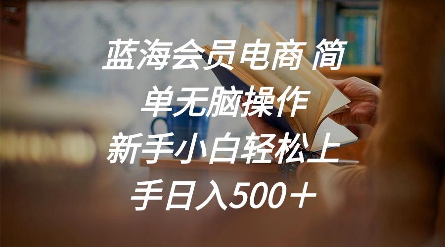 蓝海会员电商 简单无脑操作 新手小白轻松上手日入500＋-氚客吧