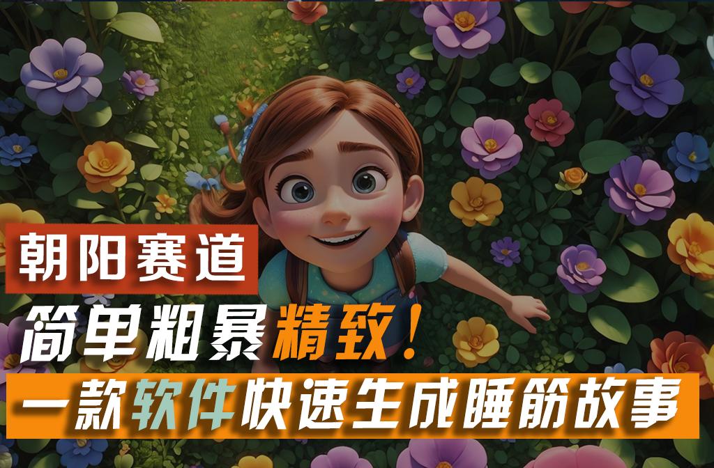 利用一款软件5分钟一条爆款睡筋故事，简单粗暴精致！小白月入2w+-氚客吧