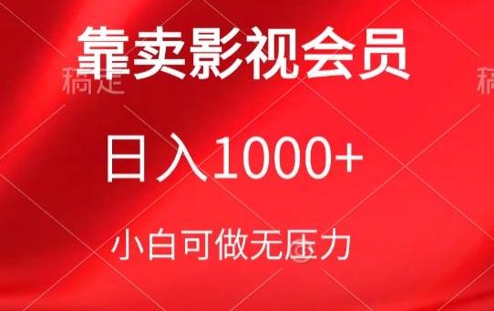 靠卖影视会员，日入1000+，落地保姆级教程，新手可学【揭秘】-氚客吧
