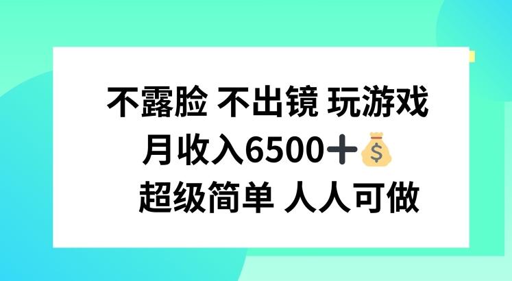 不露脸 不出境 玩游戏，月入6500 超级简单 人人可做【揭秘】-氚客吧
