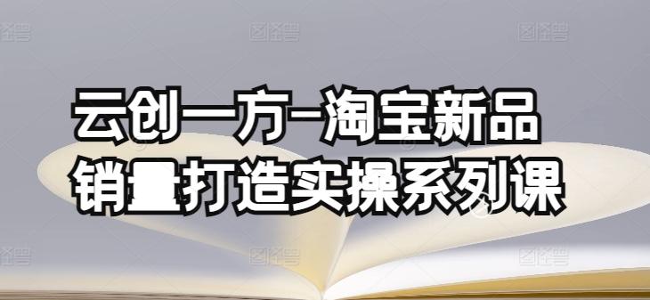 云创一方-淘宝新品销量打造实操系列课，基础销量打造(4课程)+补单渠道分析(4课程)-氚客吧