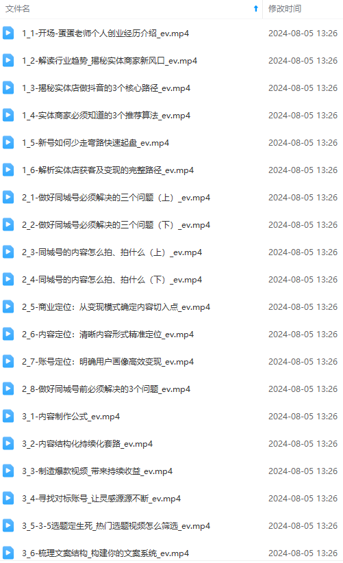 图片[1]-实体店老板获客特训营：认知、定位、文案、矩阵、直播、AI等(72节-氚客吧