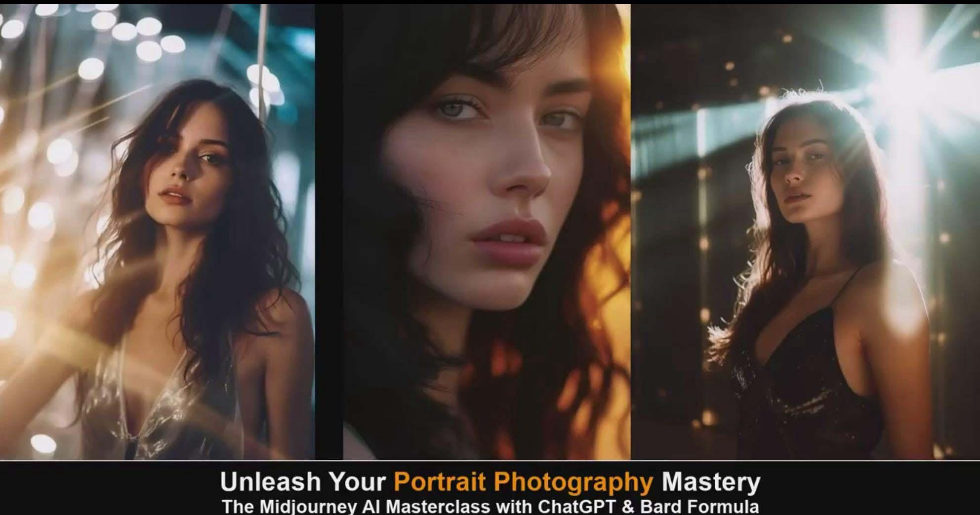 图片[6]-(9312期)Midjourney v5 ChatGPT 和 Bard AI人工智能人像摄影大师班-15节-中英字幕-氚客吧