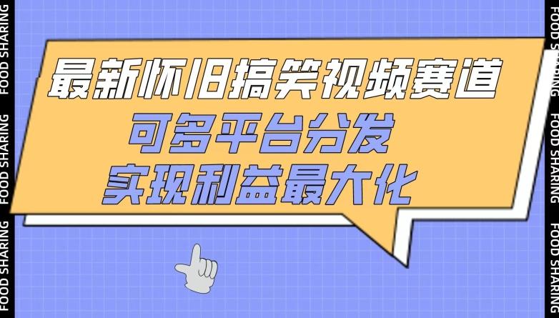 最新怀旧搞笑视频赛道，可多平台分发，实现利益最大化【揭秘】-氚客吧