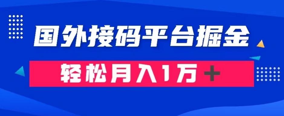 通过国外接码平台掘金：成本1.3，利润10＋，轻松月入1万＋【揭秘】-氚客吧