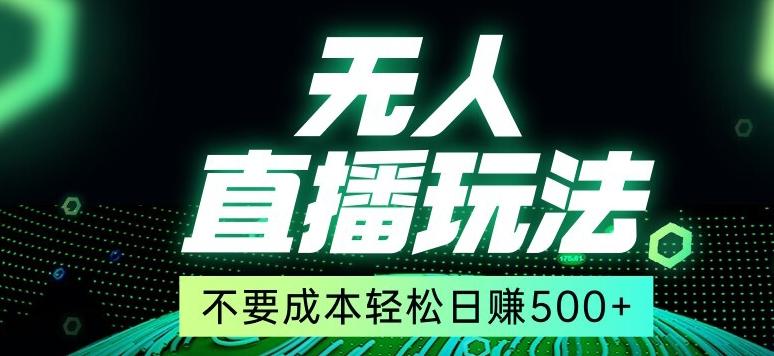 全网首发24年最新无人直播玩法，不需要成本，无需人力，一台电脑24小时为你工作-氚客吧