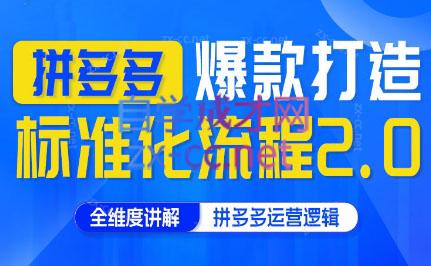云杉老师·拼多多爆款打造标准化流程2.0-氚客吧
