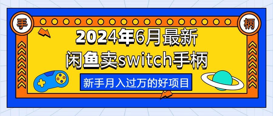 2024年6月最新闲鱼卖switch游戏手柄，新手月入过万的第一个好项目-氚客吧