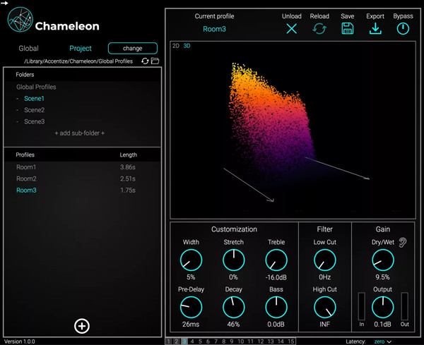 Accentize Chameleon(智能音频插件) v2.1.1 免费版-氚客吧