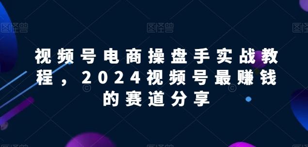 视频号电商实战教程，2024视频号最赚钱的赛道分享-氚客吧