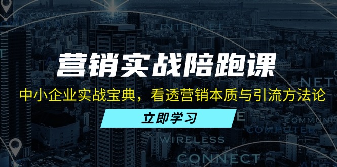 营销实战陪跑课：中小企业实战宝典，看透营销本质与引流方法论-氚客吧