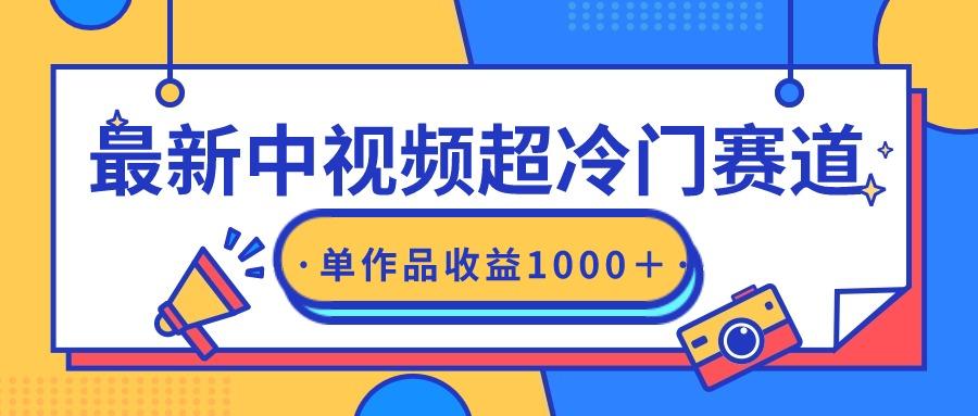 (9275期)最新中视频超冷门赛道，轻松过原创，单条视频收益1000＋-氚客吧