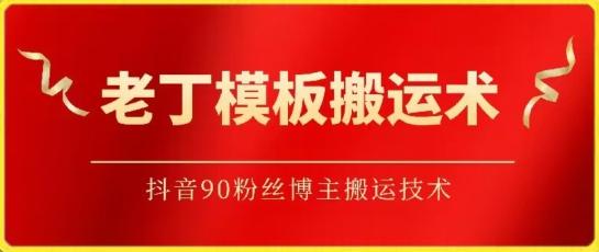 老丁模板搬运术：抖音90万粉丝博主搬运技术【揭秘】-氚客吧