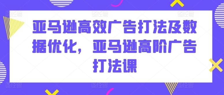 亚马逊高效广告打法及数据优化，亚马逊高阶广告打法课-氚客吧