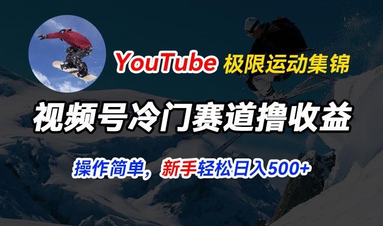 视频号冷门赛道撸收益，YouTube搬运极限运动集锦，暴力起号，操作简单流量高，轻松日入5张【揭秘】-氚客吧