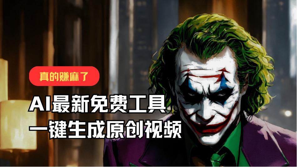 最新免费AI工具，一键生成原创视频，佛系搬运，轻松月入10000+！-氚客吧