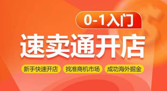 速卖通开店0-1入门，新手快速开店 找准商机市场 成功海外掘金-氚客吧