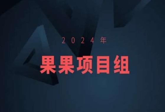 2024年果果项目组项目合集-果果最新项目-氚客吧