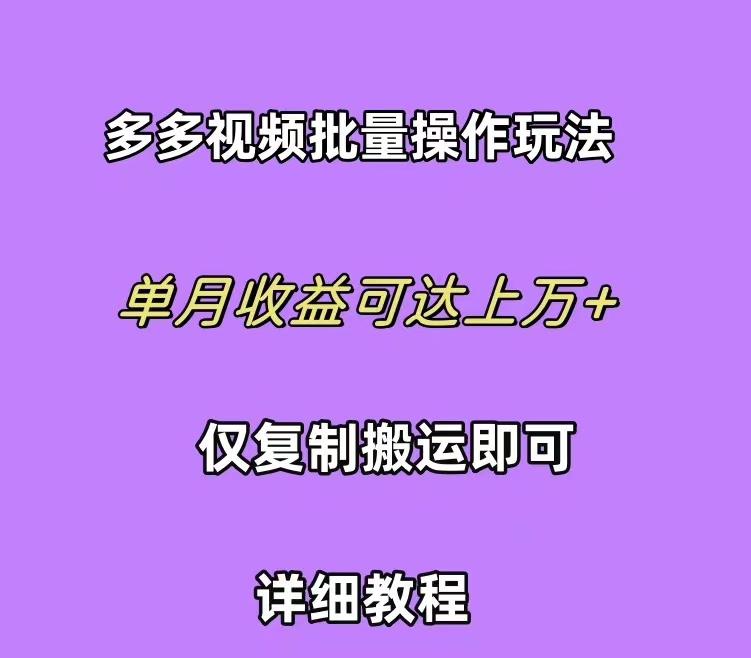 (10029期)拼多多视频带货快速过爆款选品教程 每天轻轻松松赚取三位数佣金 小白必…-氚客吧