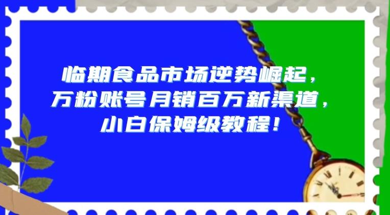 临期食品市场逆势崛起，万粉账号月销百万新渠道，小白保姆级教程【揭秘】-氚客吧