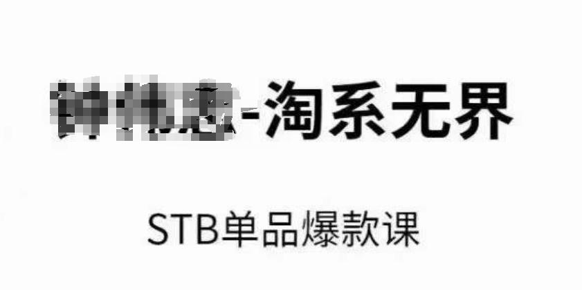 淘系无界STB单品爆款课(2024)，付费带动免费的核心逻辑，万相台无界关键词推广/精准人群的核心-氚客吧