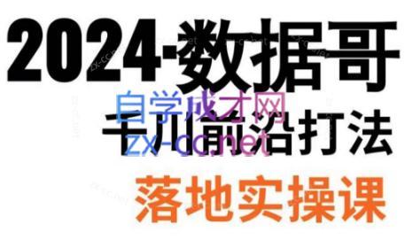 数据哥·2024年千川前沿打法落地实操课-氚客吧