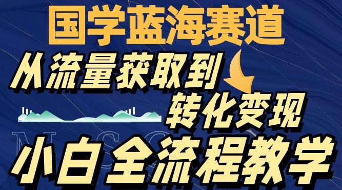 国学蓝海赛道，从流量获取，到转化变现，全流程教学-氚客吧