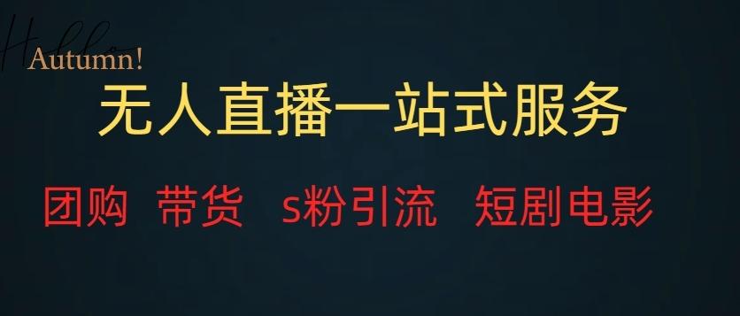 无人直播一站式服务（教程以及变现方式）-氚客吧